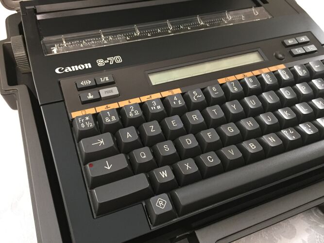 Machine a écrire electronique portable canon s-70 vintage 1986