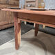 Table de ferme en bois exotique avec rallonges