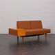 Svane daybed by Igmar Relling in original dark orange wool upholstery, Norway 1970s