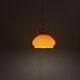 Orange opaline glass pendant light