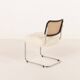Italian vintage accent chair in long hair sheepskin, 1960s