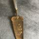 ANTIQUE SILVER PIE AND GOLDEN METAL SHOVEL in FÉRRÉOL-Boudat BOX