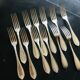 12 table forks - silver metal