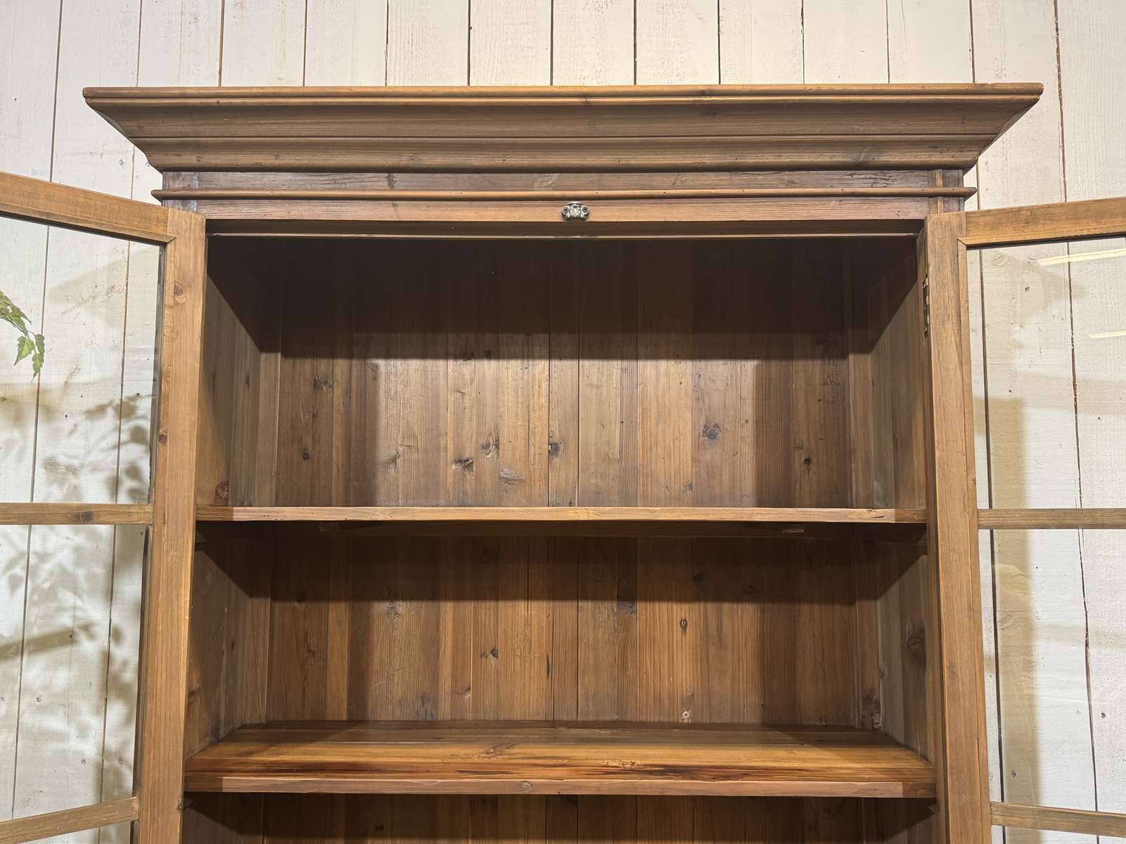 Modern pine library from the 1980s