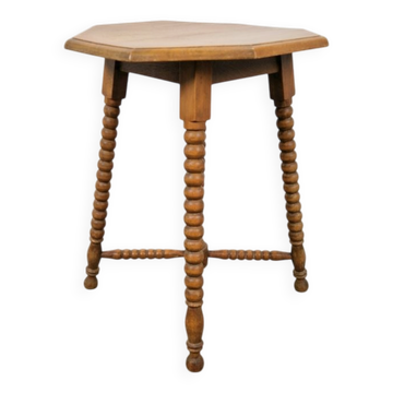 Vintage Dutch Bobbin Side Table, 1930s