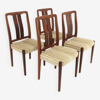 Set of 4 Scandinavian rosewood chairs, Sweden, 1960