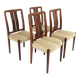 Set of 4 Scandinavian rosewood chairs, Sweden, 1960