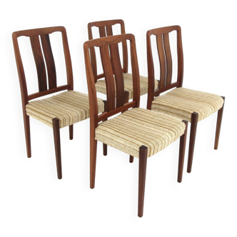 Set of 4 Scandinavian rosewood chairs, Sweden, 1960