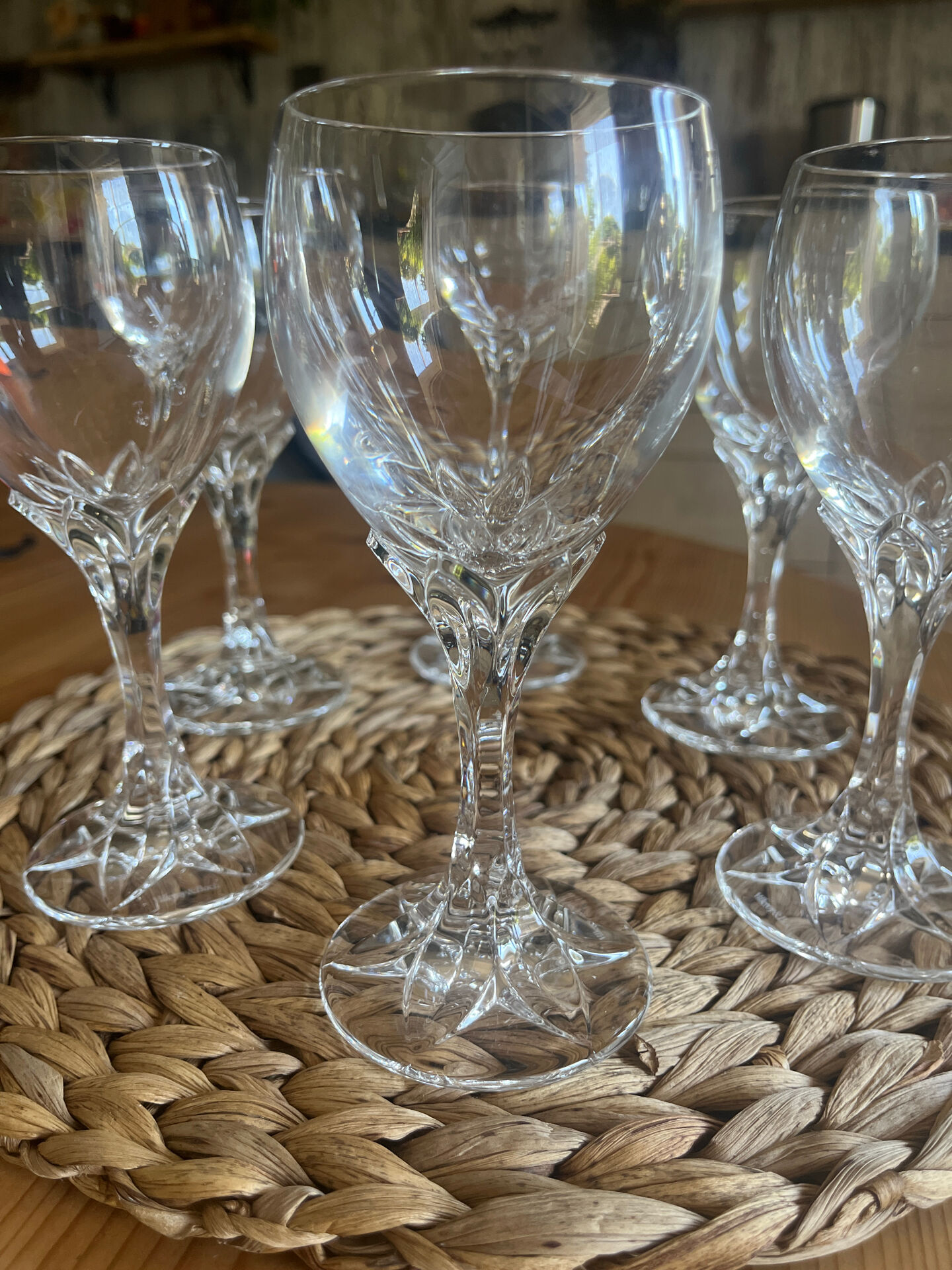 6 Burgundy glasses Villeroy & Boch