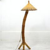 Lampadaire en bambou, années 1950
