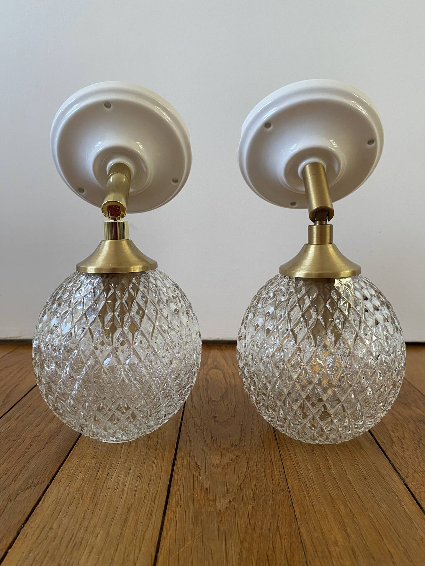 Paire d’appliques vintage