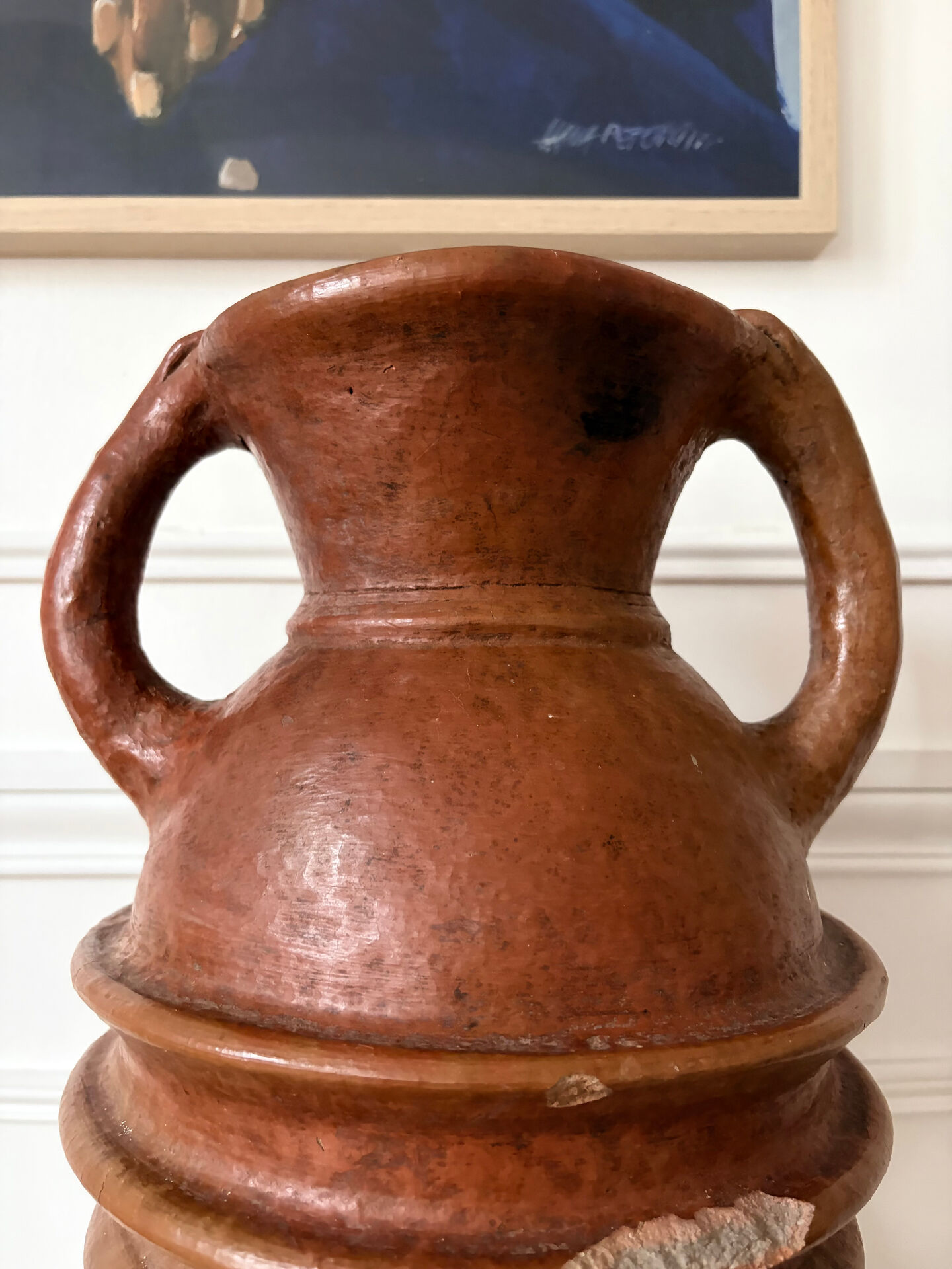 Vase anthropomorphe en terre cuite Art populaire