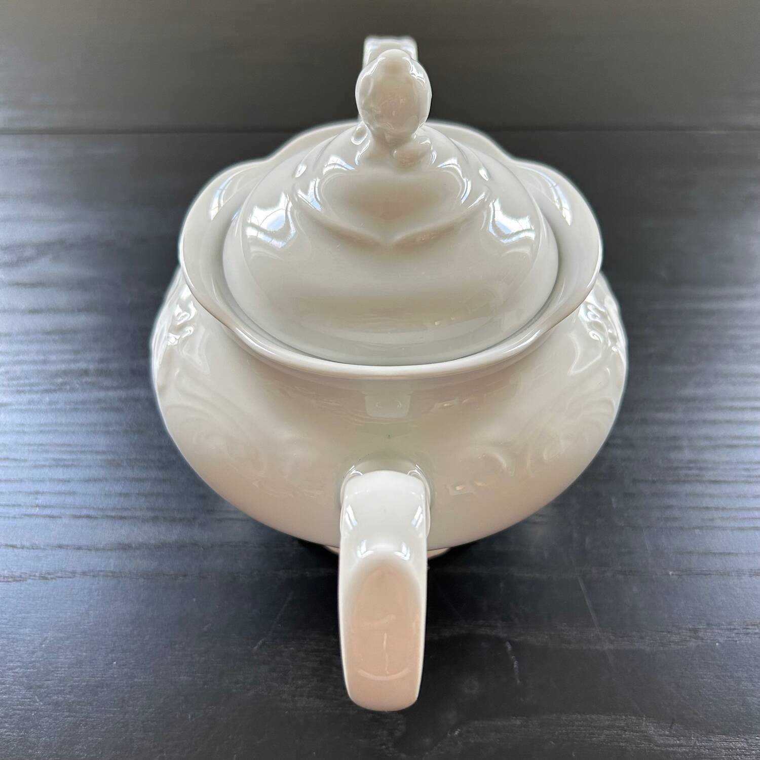 Baroque porcelain teapot