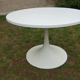 Ensemble vintage table pied tulipe Werzalit et ses 4 chaises