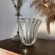 Signed crystal vase
