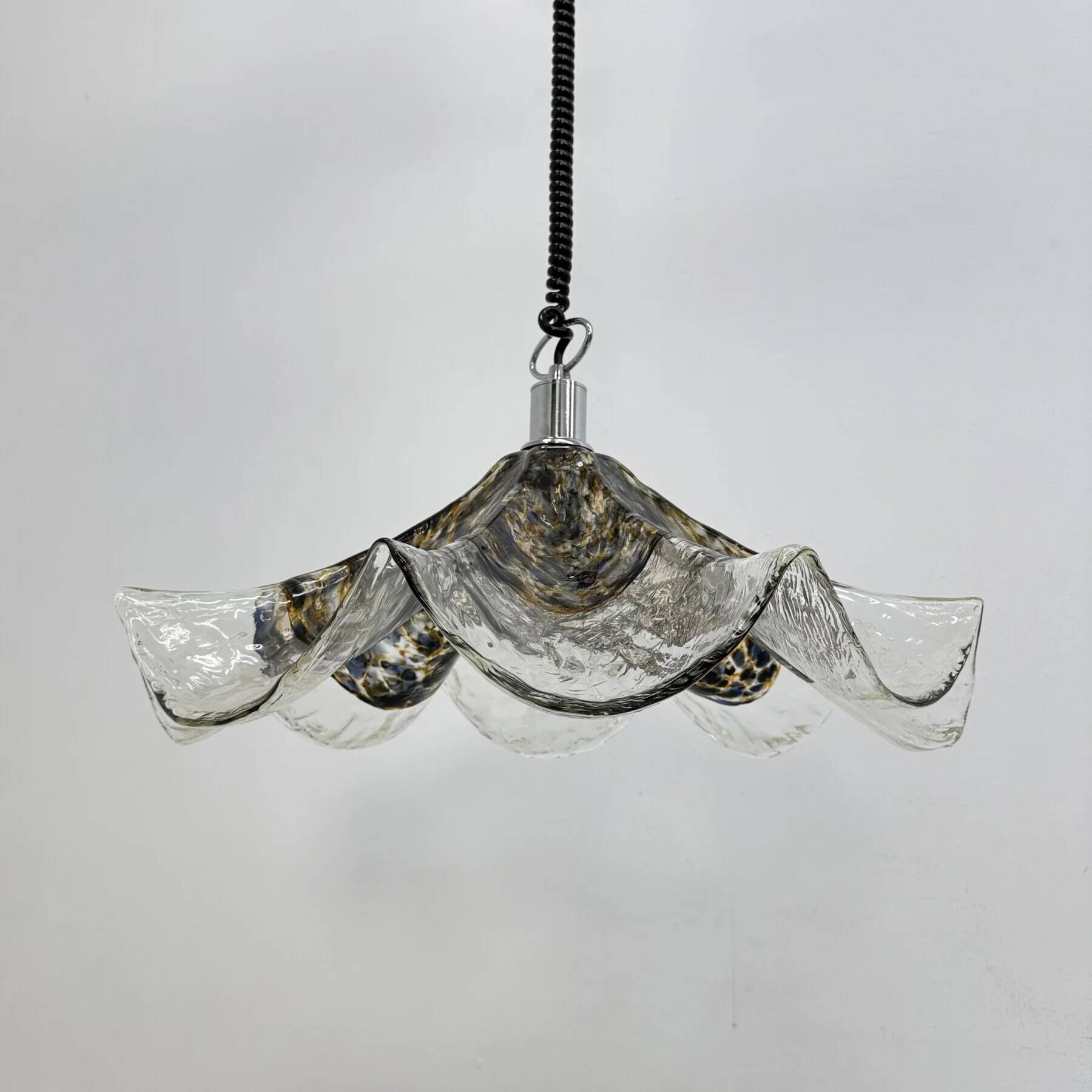 Mid-century Italian Murano glass pendant lamp, 1970s