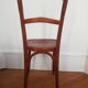 Curved wooden bistro chair