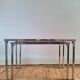 Pair of nesting coffee tables, vintage ceramic furniture.