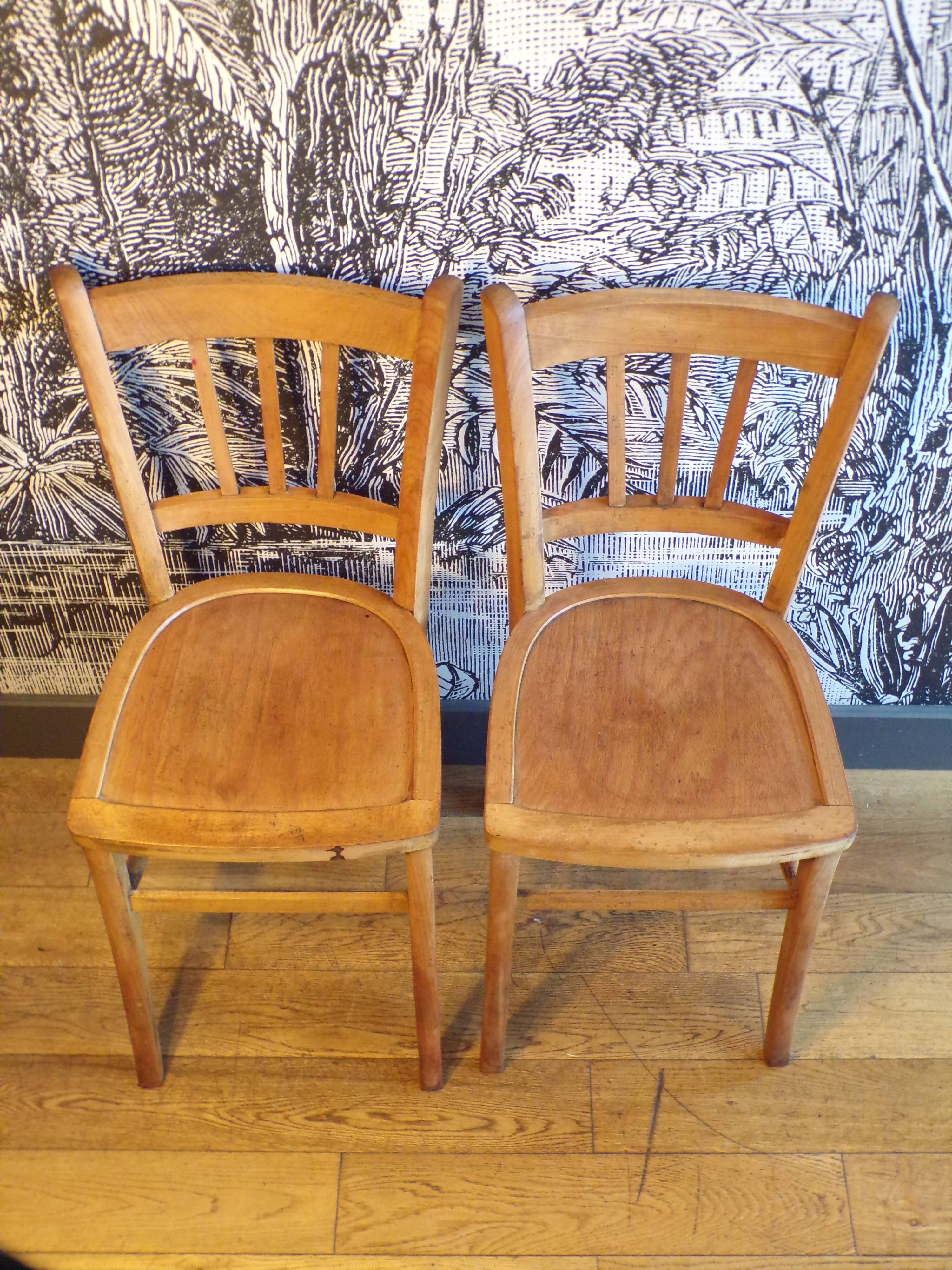 Pair of Luterma bistro chairs 1950