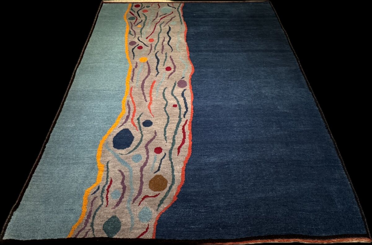 Tapis Népalais Bleu 230x165 cm
