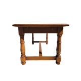 Solid wood farm table with extensions