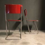 Rare set of dutch tubular side chairs.