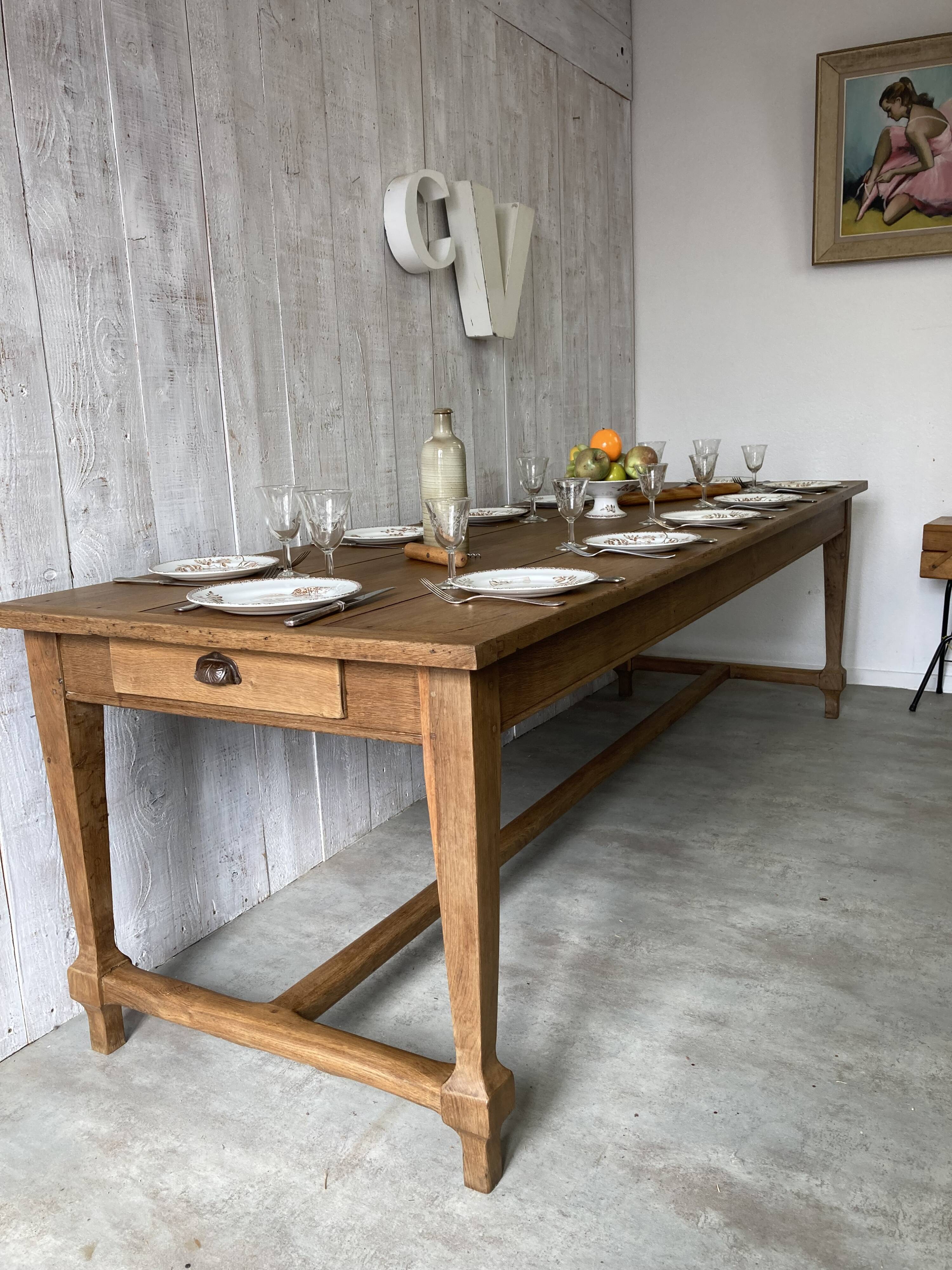 Table de ferme 244x82cm