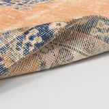 5x9 Navy Blue & Peach Oriental Persian Rug, 168x284Cm