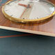 Arsa Formica wall clock, vintage pendulum from the 60s.