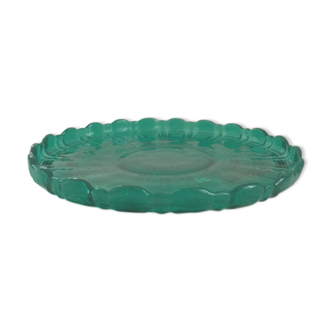 Round plate in Portieux glass