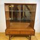 Mid-Century Vintage Turnidge of London Teak Display Cabinet (1960s–1970s)