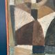 Original Swedish Oil on Canvas – "Abstrakt Komposition" by Hans Fritzdorf (1927–1990) – Vintage and Framed – 71 × 38 cm (28" × 15")