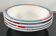 Set of 4 vintage Memphis style deep plates.