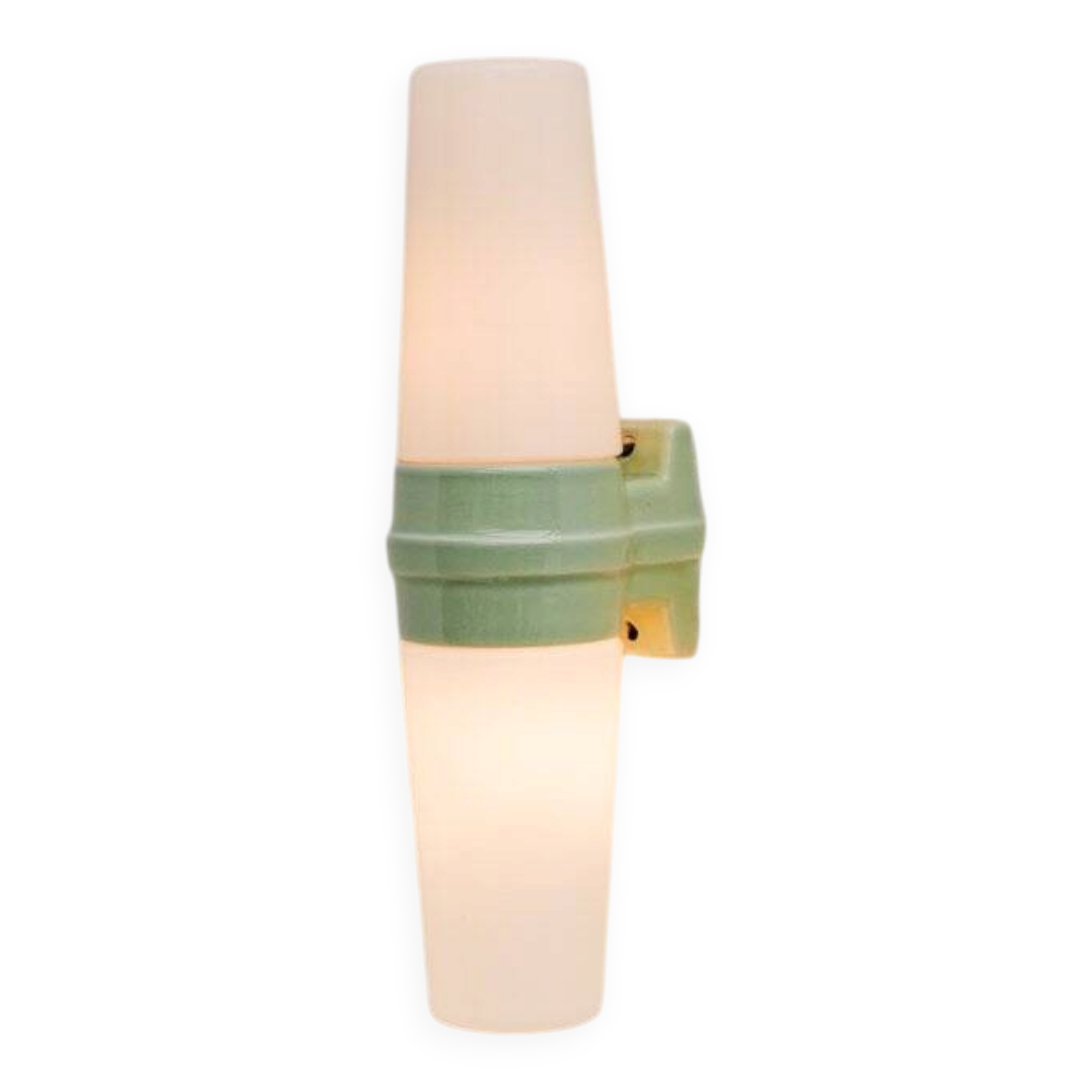 Vintage porcelain bathroom light by Sigvard Bernadotte for Ifö, 1960