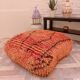 Handmade Berber pouf in wool 60 X 60 X 20 CM