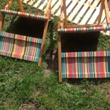 Duo of folding chairs