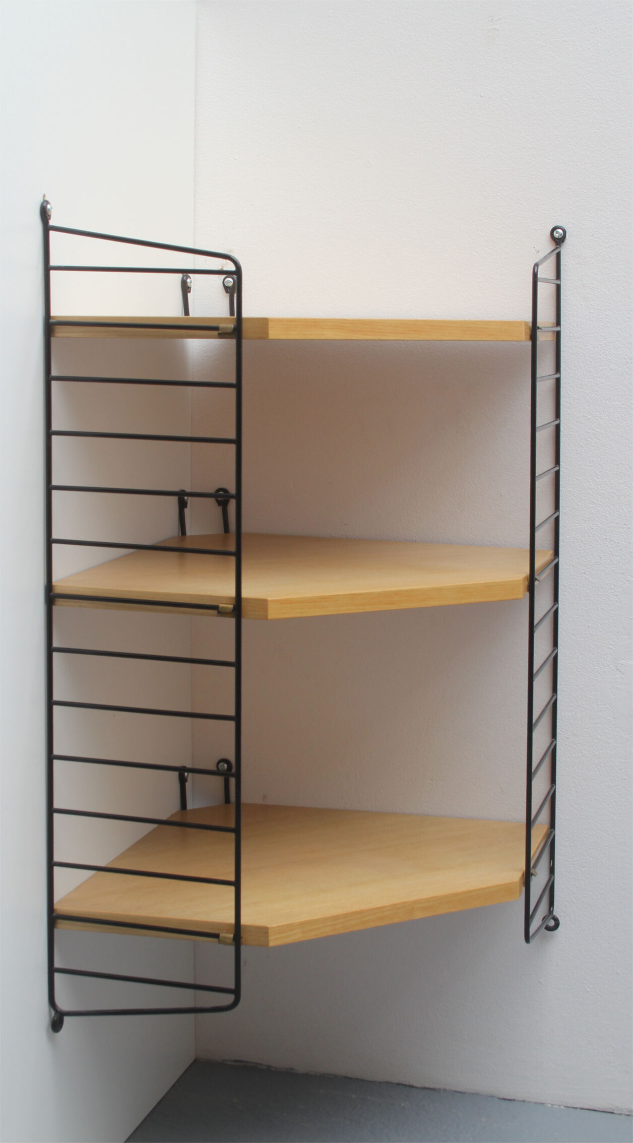 1960s corner wall unit in ash , Nisse Strinning Sweden