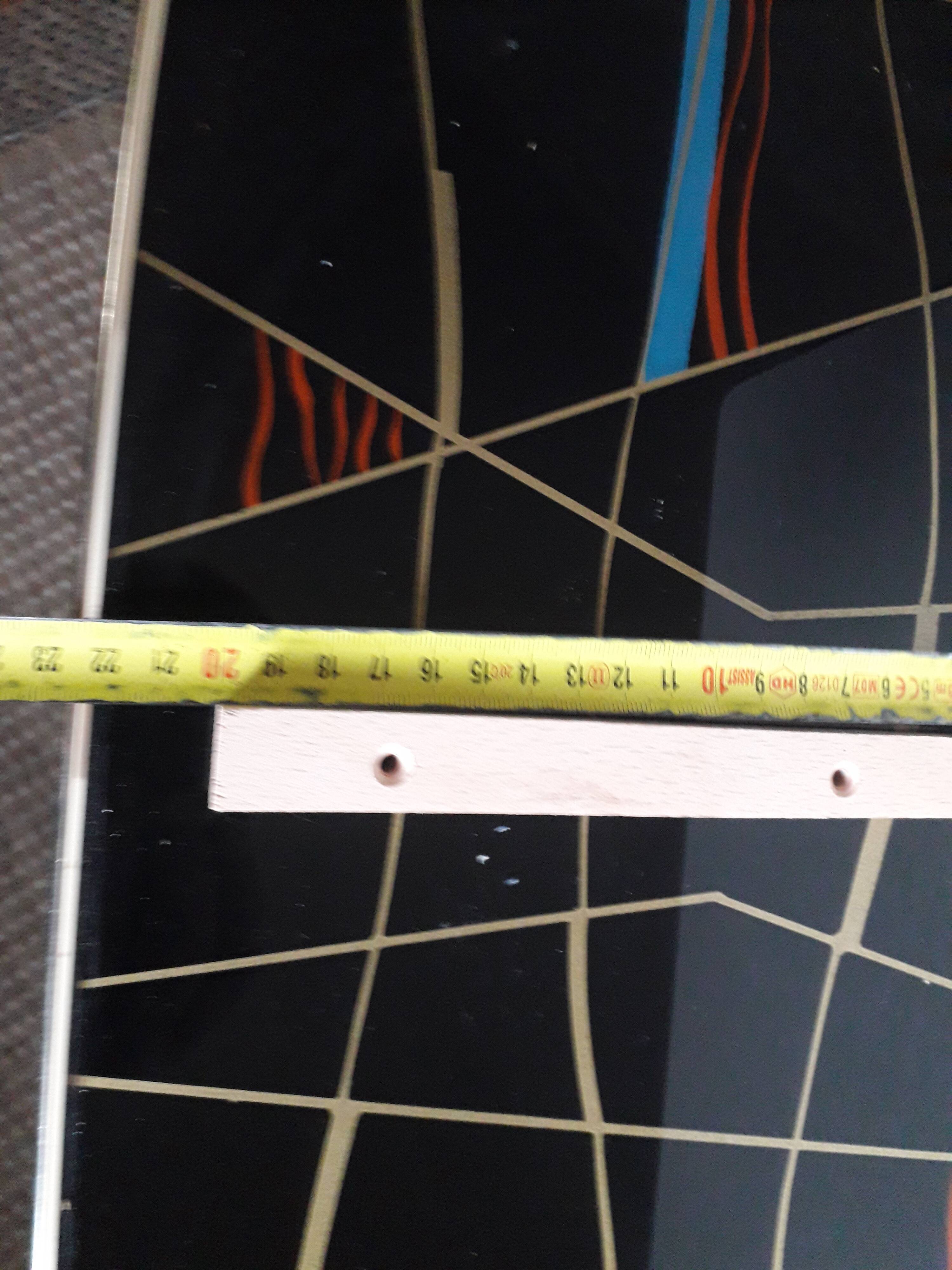 Vintage red formica shelf