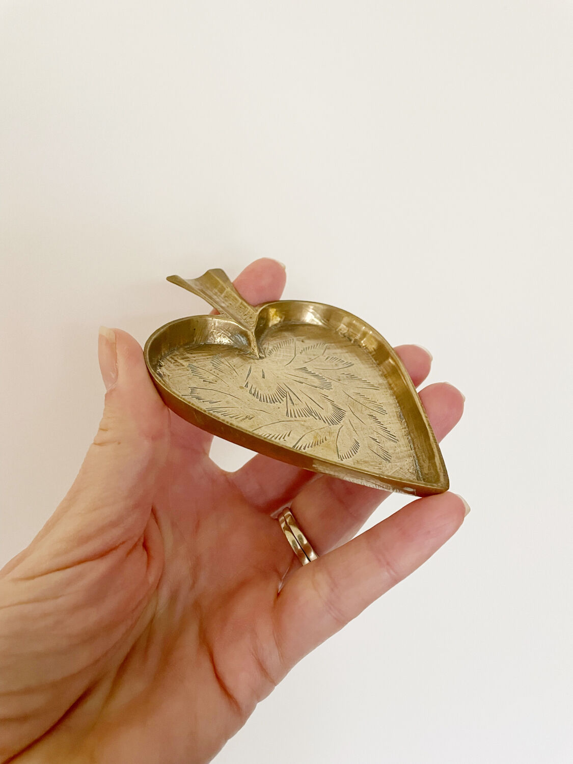 Vintage brass ashtray