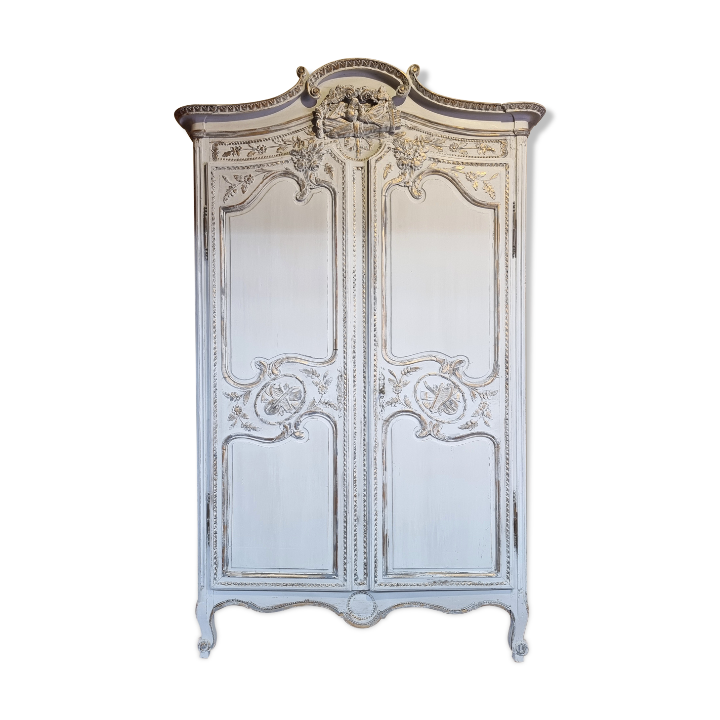 Wedding cabinet de fécamp - upper normandy - transition era - patinated oak - 18th