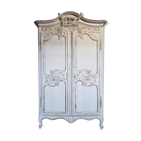 Wedding cabinet de fécamp - upper normandy - transition era - patinated oak - 18th