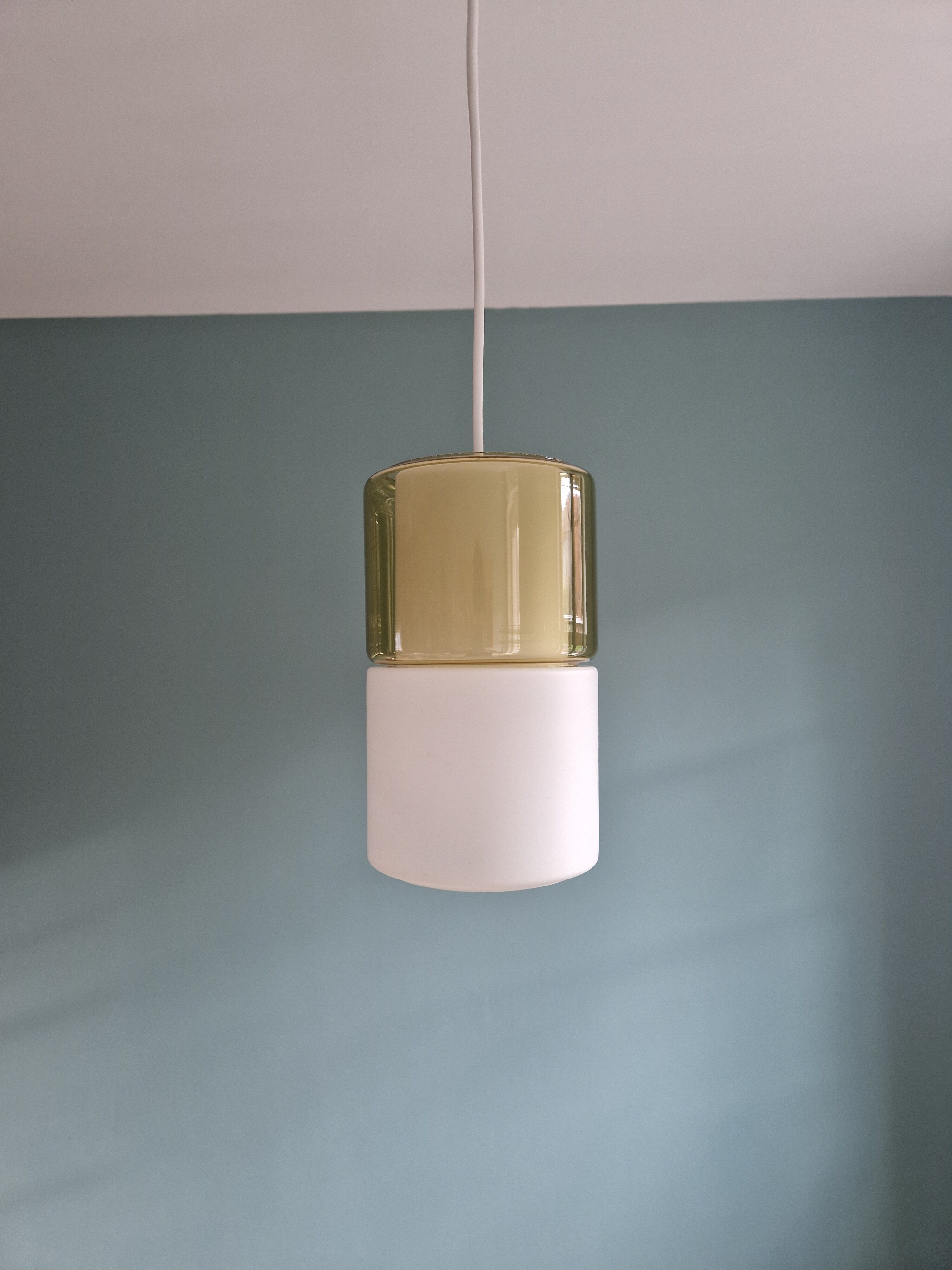 Suspension in opaline and colored glass, Peill & Putzler, 60s