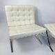 Barcelona chair and ottoman Knoll original — Mies van der Rohe