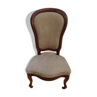 Louis philippe period low chair in quality wood excellent condition