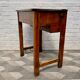 Vintage Wooden School Desk with Storage #D381