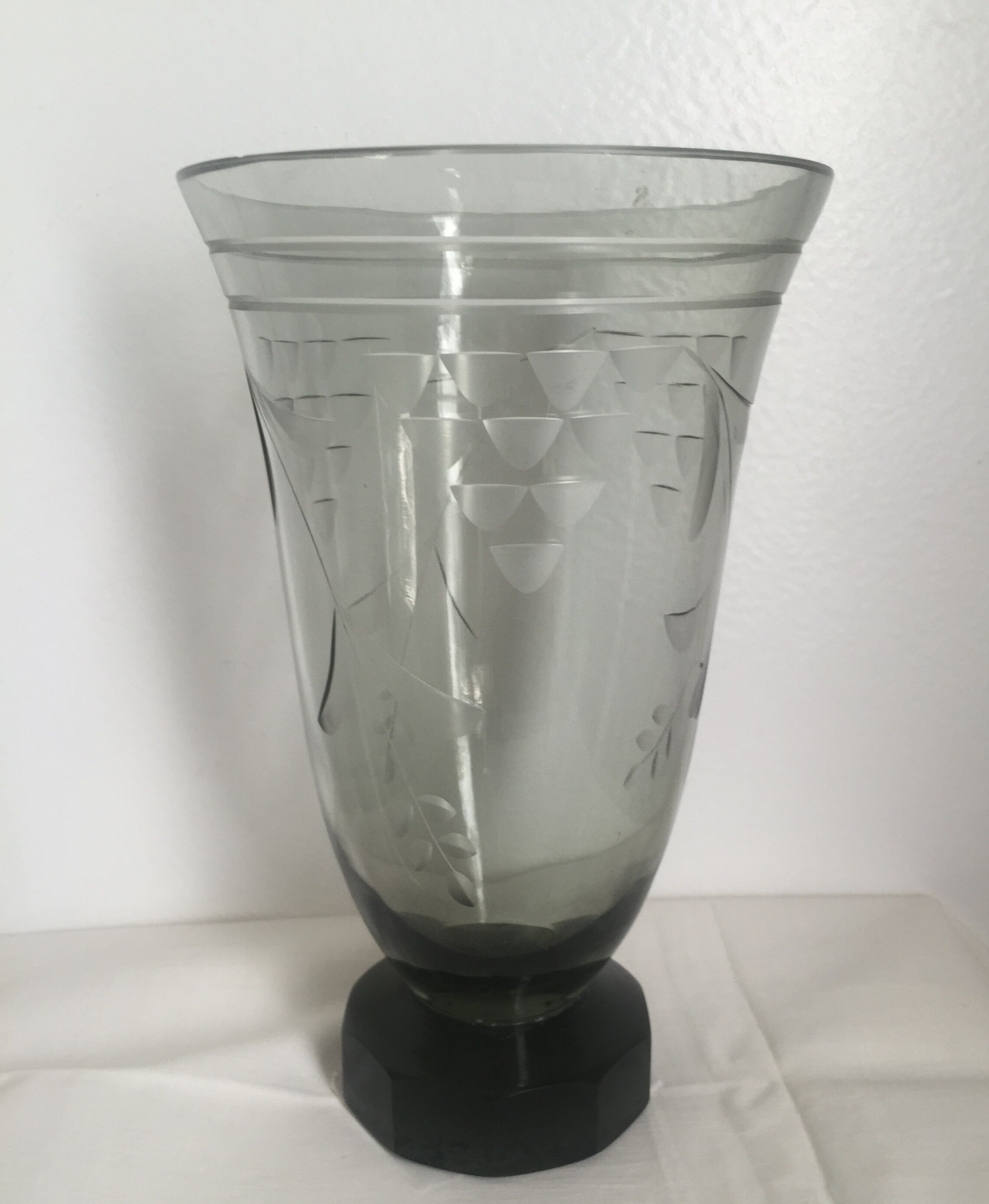 Ancient vase in bohemian crystal