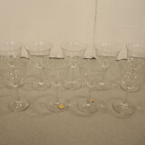 9 Old Stemmed Glasses – Cut Pattern – Villeroy Boch