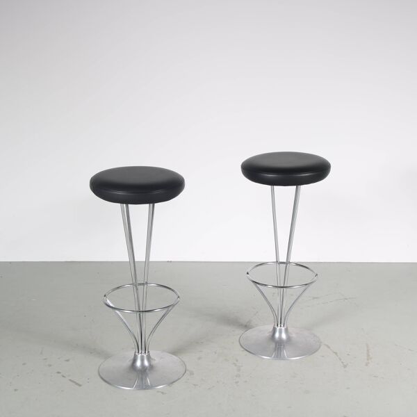 Tabourets de bar des années 2000 par Piet Hein pour Fritz Hansen, Danemark