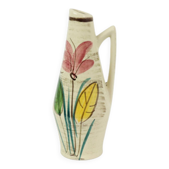 Heinz Siery Floral Design Vase West Germany Pottery Fifties 271-22