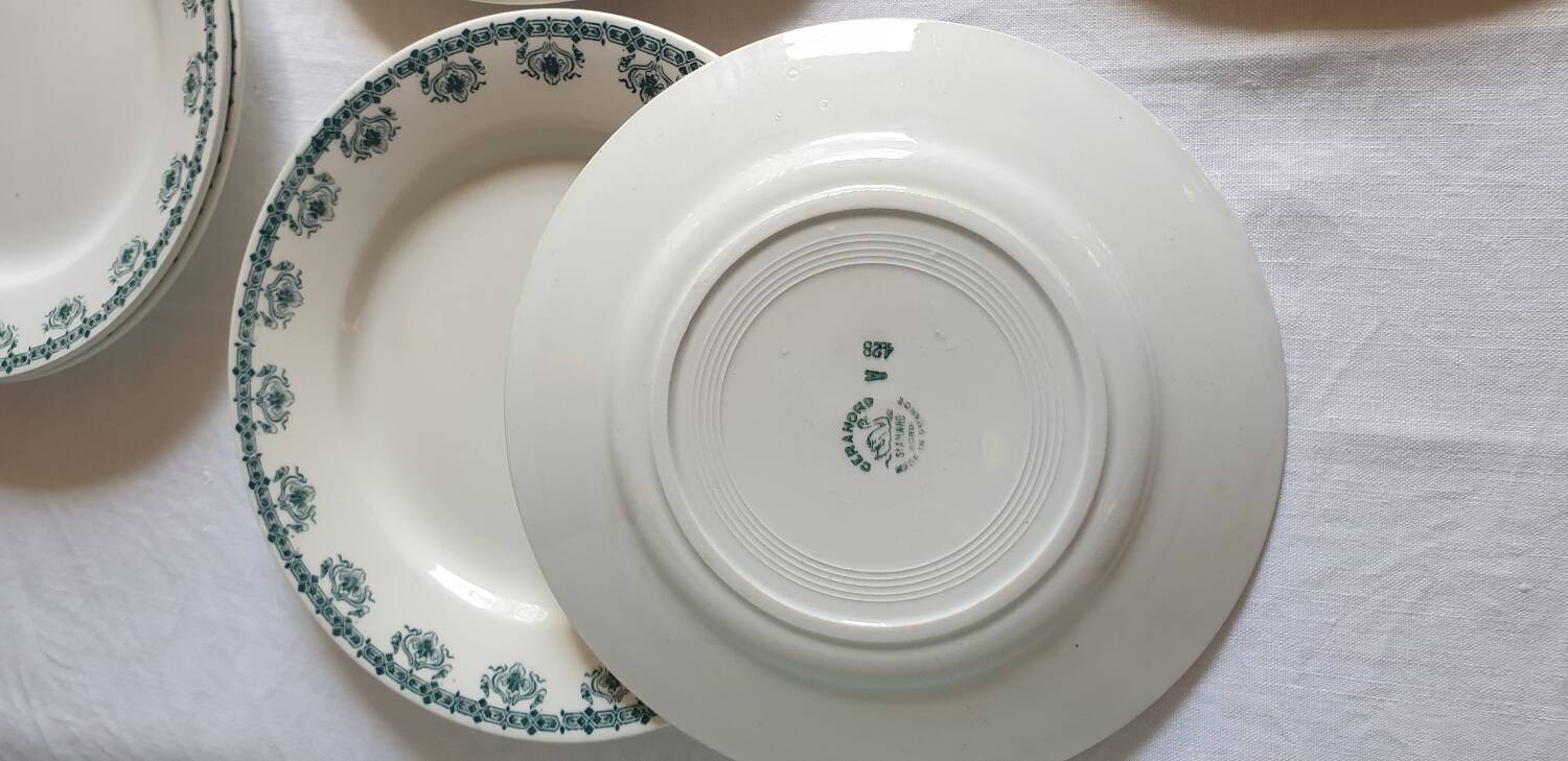 6 Céranord St Amand plates